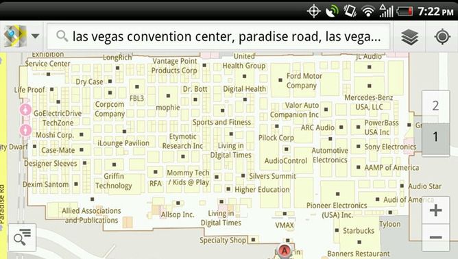 Wybierasz się na CES 2012? Wykorzystaj Google Maps