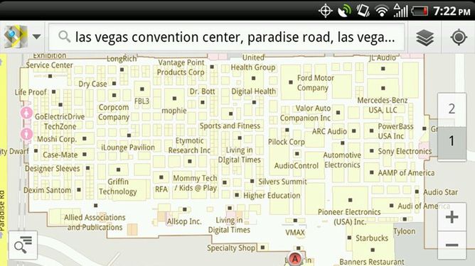 Wybierasz się na CES 2012? Wykorzystaj Google Maps 1
