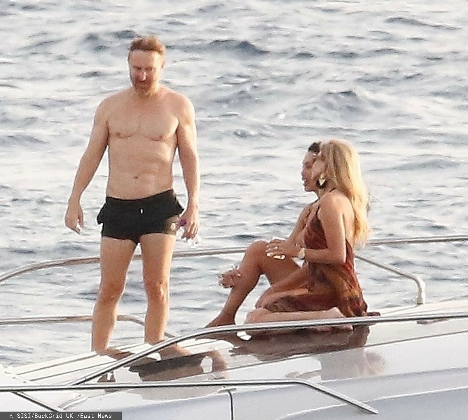 David Guetta z partnerką na jachcie