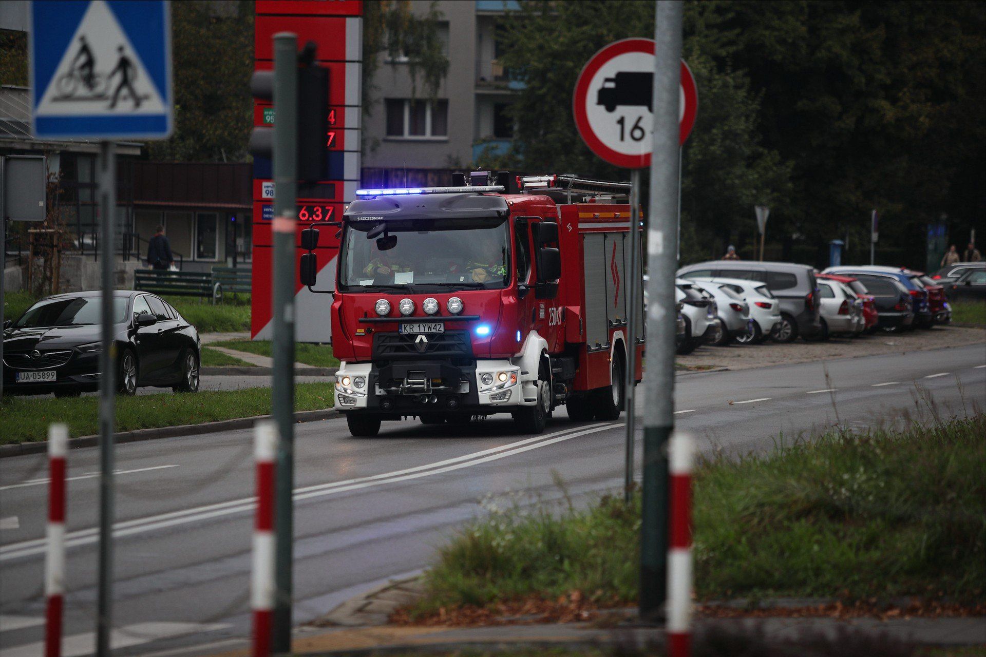 Ćwiczenia służb w Nowej Hucie