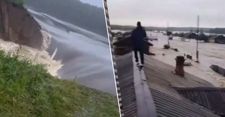 "Wszyscy toniemy". Pękła tama na zbiorniku w Rosji
