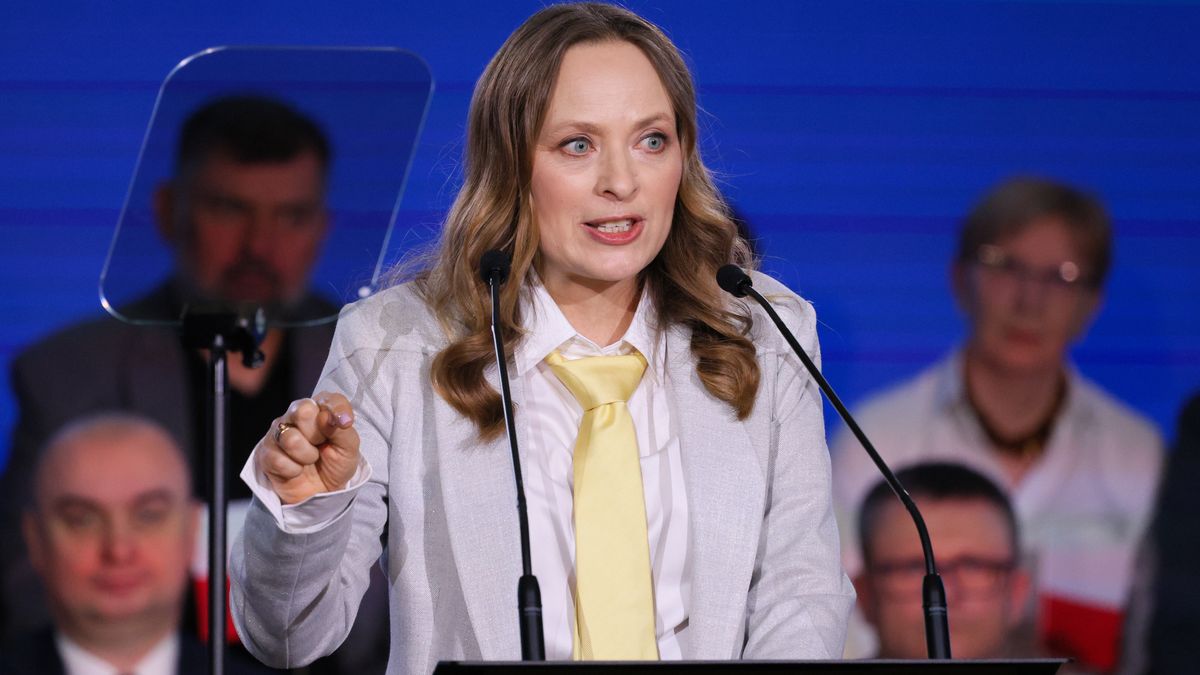 Warszawa, 21.03.2026. Przewodnicząca partii Katarzyna Pełczyńska-Nałęcz na Kongresie Nowego Otwarcia Polski 2050, 21 bm. w Warszawa. Polska 2050 Szymona Hołowni zmieniła nazwę na Polska 2050 Rzeczpospolitej Polskiej. (mr) PAP/Paweł Supernak