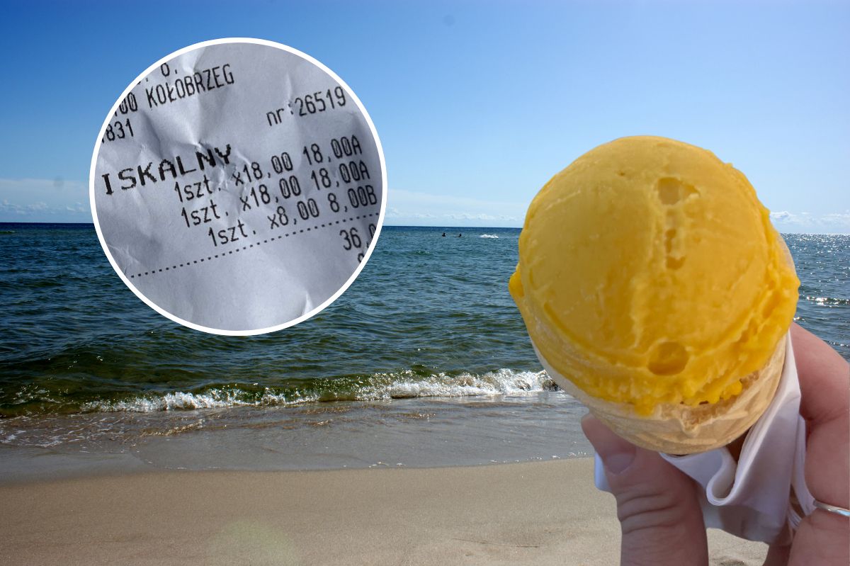 Orzeźwienie za miliony monet? Paragon przy plaży w Kołobrzegu może zmrozić