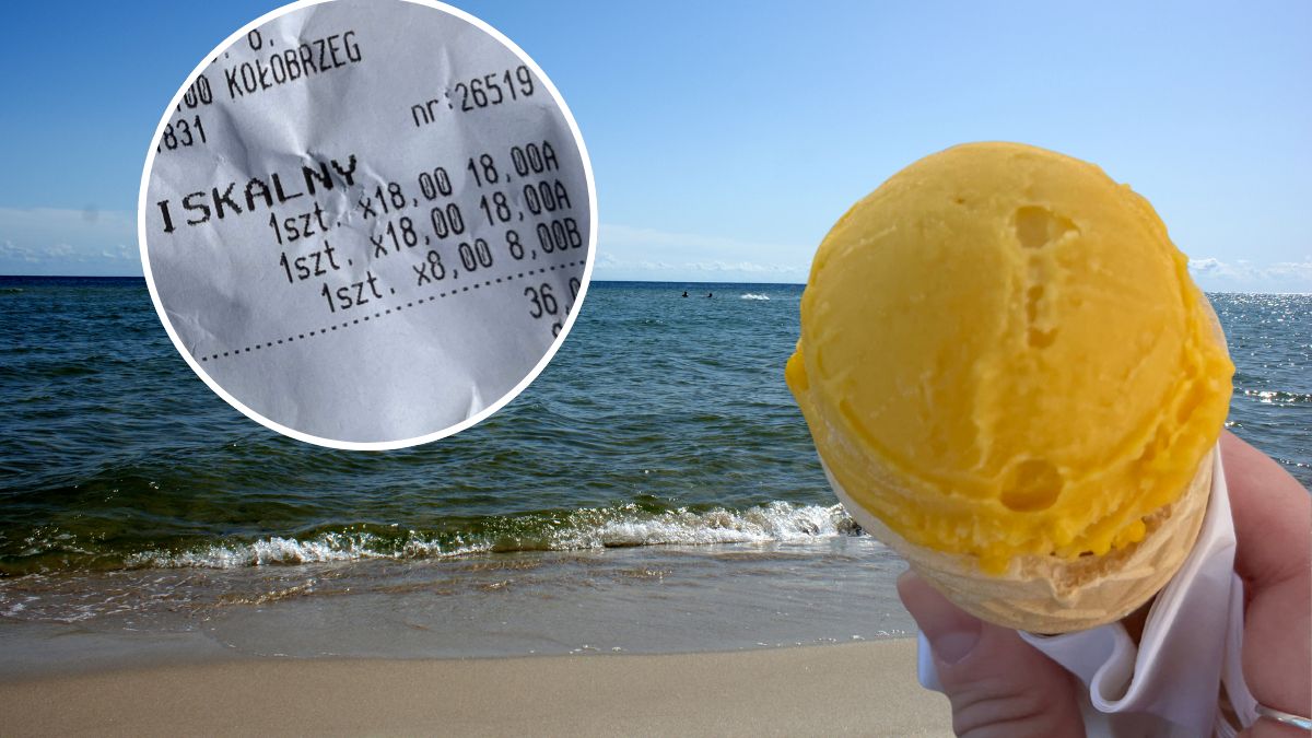 Paragon za lody i lemoniady z majówki w Kołobrzegu