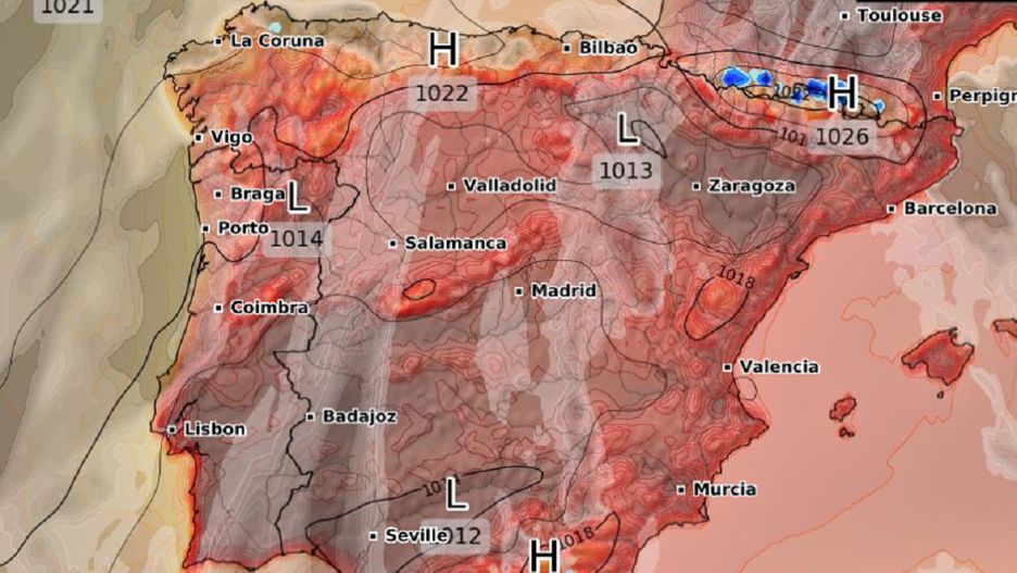 Gorące powietrze dotrze nad Hiszpanię