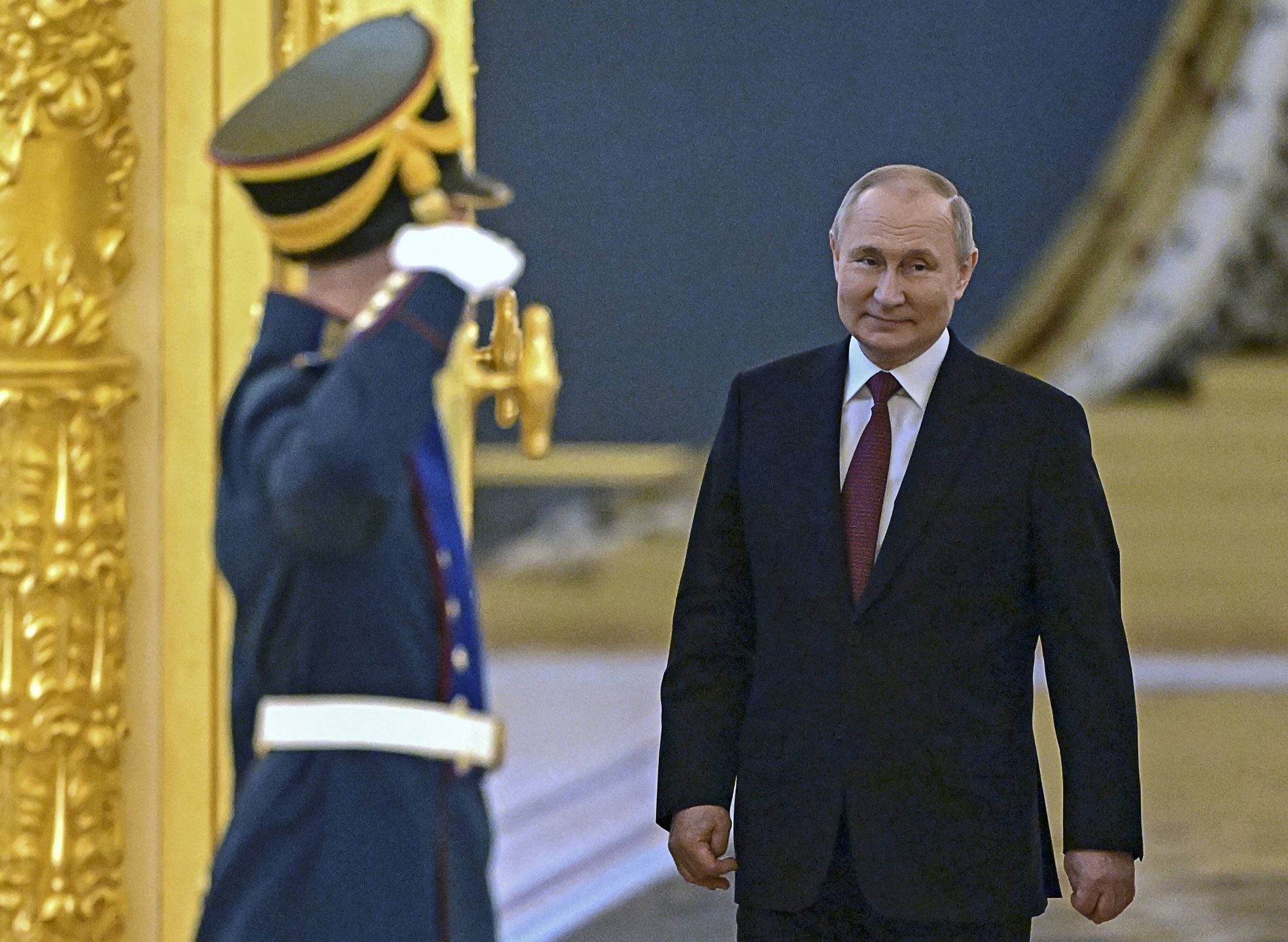 Collective Security Treaty Organization summit in Moscow
epa09950908 Russian President Vladimir Putin attends a meeting of the leaders of the Collective Security Treaty Organization (CSTO) member states at the Kremlin in Moscow, Russia, 16 May 2022. Moscow is hosting the CSTO summit, timed to coincide with the 30th anniversary of the signing of the Collective Security Treaty and the 20th anniversary of the creation of the Organization, which includes Armenia, Belarus, Kazakhstan, Kyrgyzstan, Russia and Tajikistan.  EPA/MIKHAEL KLIMENTYEV/SPUTNIK/KREML 
Dostawca: PAP/EPA.
MIKHAEL KLIMENTYEV/SPUTNIK/KREML