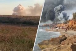 Eksplozje i pożar. Kłęby dymu nad Krymem