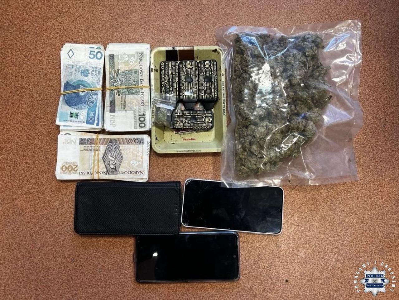 Kielce: Policja znalazła narkotyki i 15 tys. zł u dwóch nastolatków
