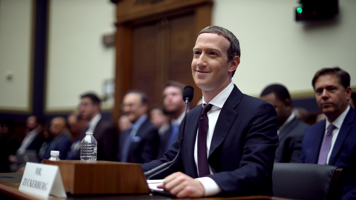 WASHINGTON, DC - OCTOBER 23: Facebook co-founder and CEO Mark Zuckerberg testifies before the House Financial Services Committee in the Rayburn House Office Building on Capitol Hill October 23, 2019 in Washington, DC. Zuckerberg testified about Facebook's proposed cryptocurrency Libra, how his company will handle false and misleading information by political leaders during the 2020 campaign and how it handles its users’ data and privacy. (Photo by Chip Somodevilla/Getty Images)