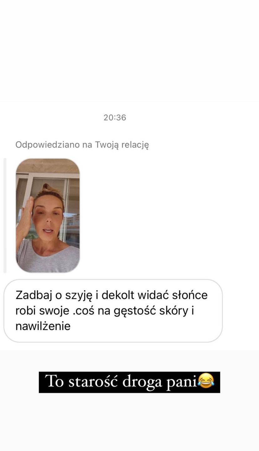 Agnieszka Włodarczyk odpowiada na uwagi internautek, że jest "POMARSZCZONA"