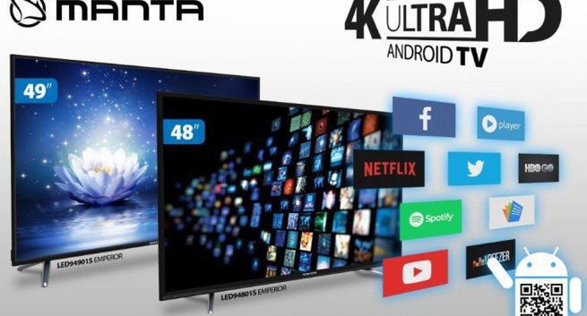 Manta: dwa nowe telewizory 4K z Androidem za 1599 zł i 1699 zł