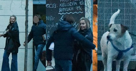 Agnieszka Woźniak-Starak paraduje po mieście z pieskiem i... UKOCHANYM! (ZDJĘCIA)