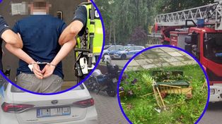 Mysłowice: Wjechał w rabatkę, potem szarpał się z policją