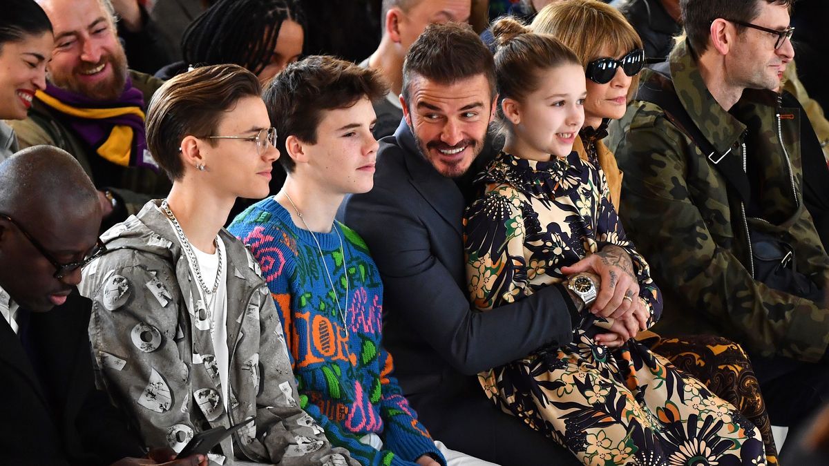 David Beckham z dziećmi