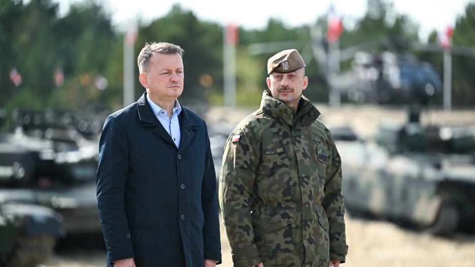 Mariusz Błaszczak i gen. Mirosław Bryś