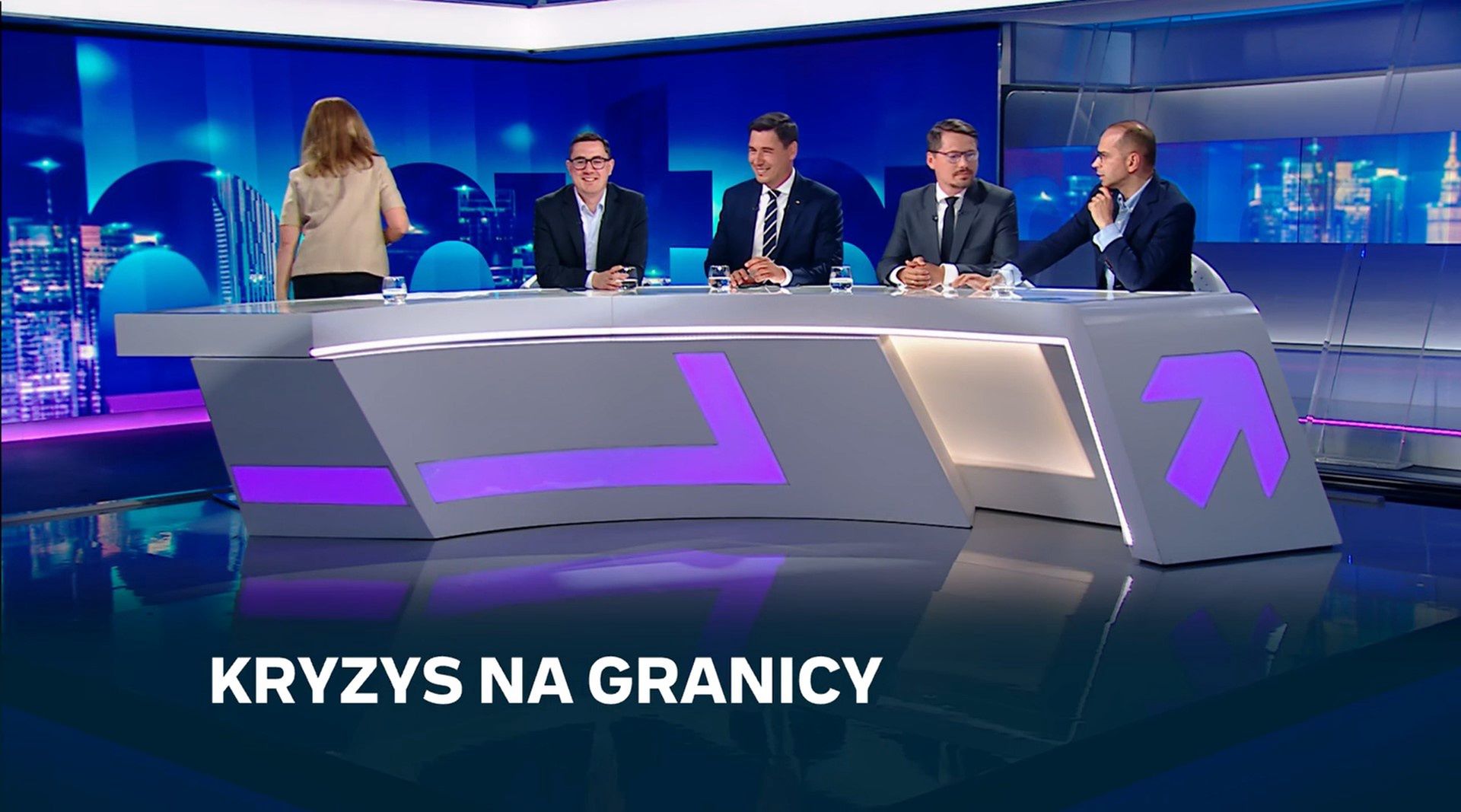 Kadr z programu "Debata dnia"
