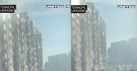 Niezwykłe nagranie z Ukrainy. Tak parują bloki