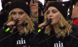 Madonna na Marszu Kobiet: "Trump starał się stworzyć nam fałszywe poczucie bezpieczeństwa. Pokonamy te mroczne czasy!"