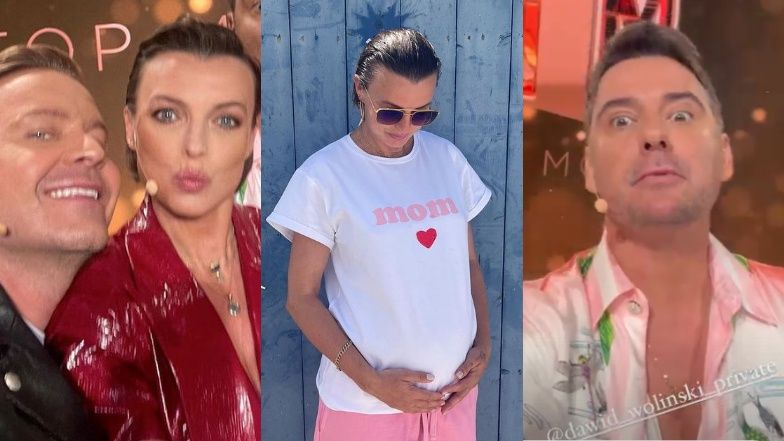 Ciężarna Katarzyna Sokołowska na planie "Top Model"-