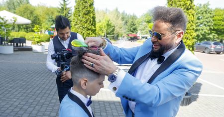 Krzysztof Rutkowski powiedział, skąd ma taką fryzurę. Inspiracją jest jego syn