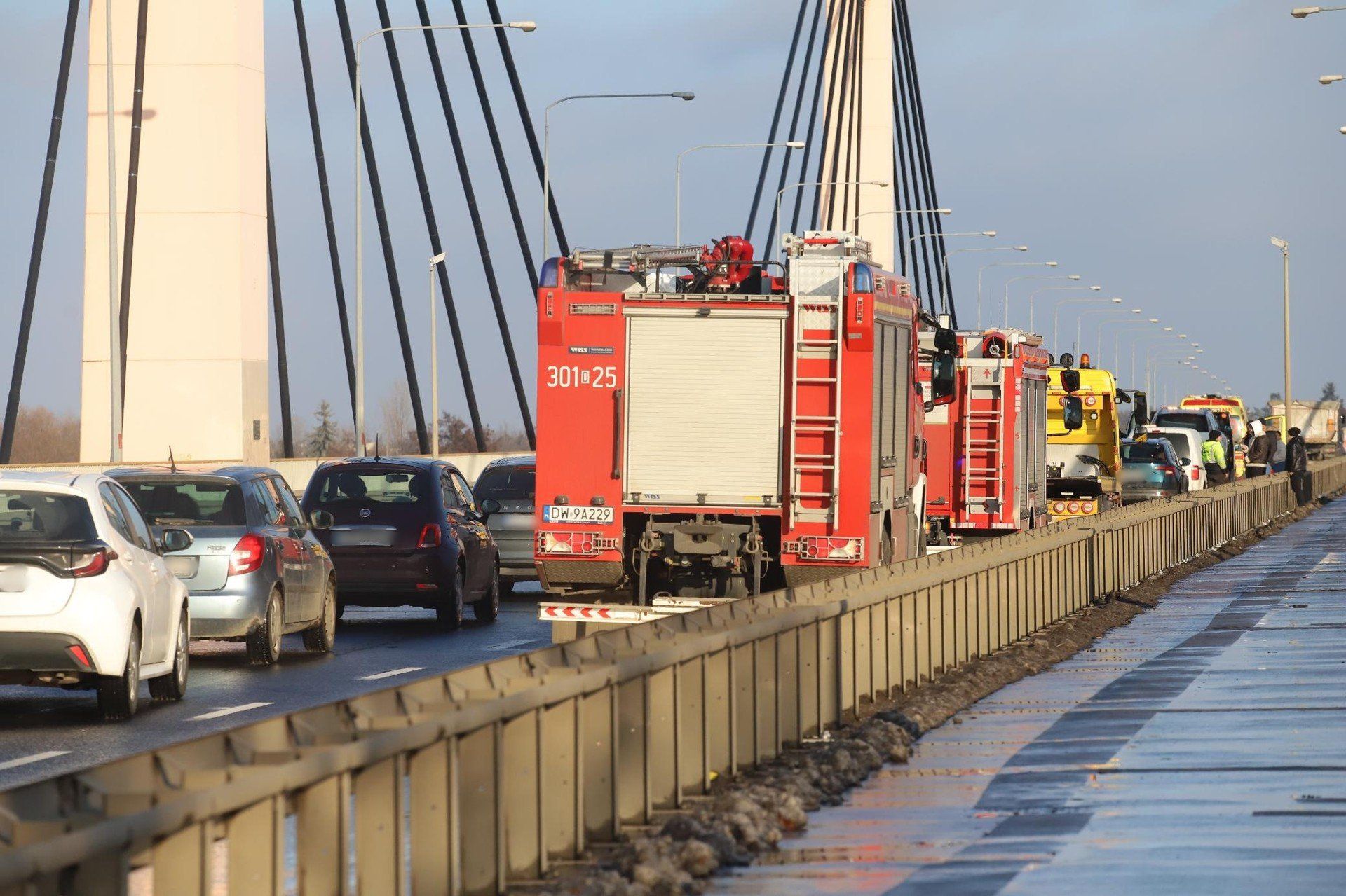 Wypadek na moście Milenijnym, 27.11.2025 r.