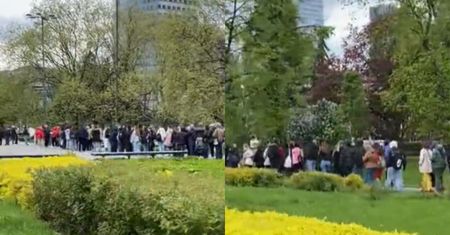 Czekali na darmowe lody w ogromnej kolejce. Internauci są bezlitośni