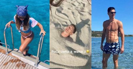 Bajeczne wakacje Lewandowskich we Włoszech: "szaleństwo" na plaży, rejs motorówką oraz lektura, jak być LEPSZĄ MATKĄ (ZDJĘCIA)