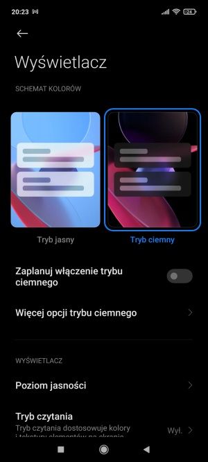 Redmi Note 10 Pro ustawienia wyświetlacz