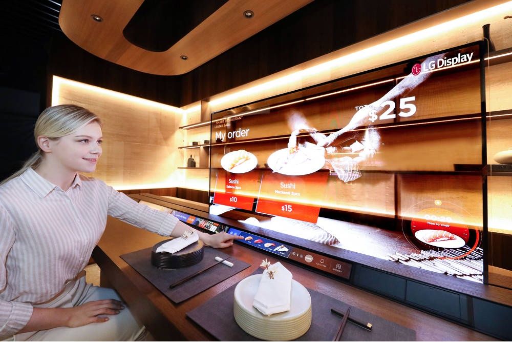 LG CES Transparent OLED