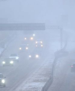 Śnieżyce w Polsce. Poważny wypadek koło Mławy na S7