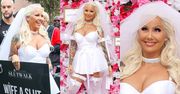Amber Rose ubrana w suknię ślubną bierze udział w "marszu puszczalskich"