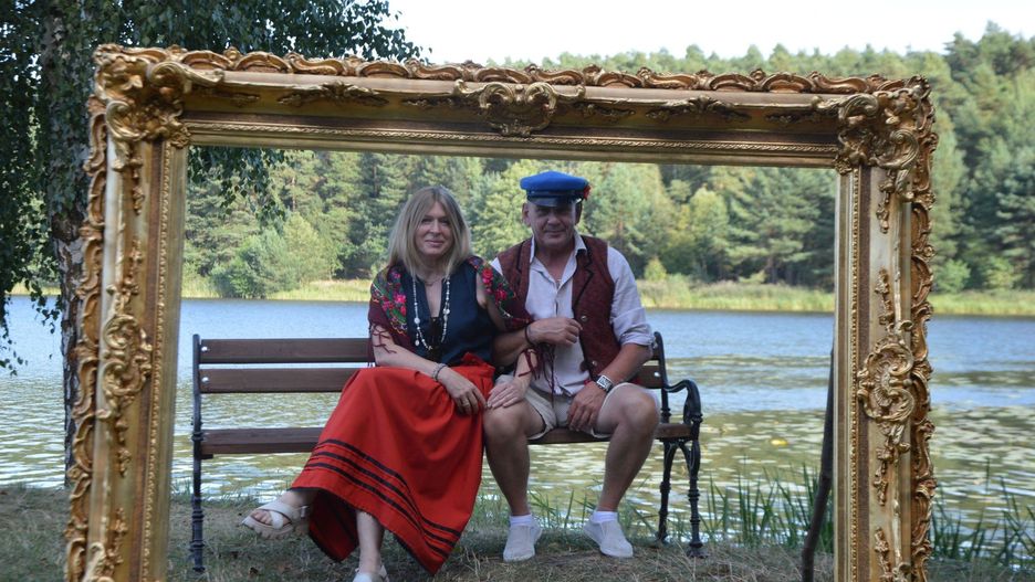 Jedną z atrakcji Święta Mostek była możliwość zrobienia sobie pamiątkowego zdjęcia w ramie, z zalewem w tle.