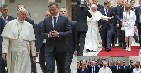 Wpadka Andrzeja Dudy? Zajął cały czerwony dywan (FOTO)