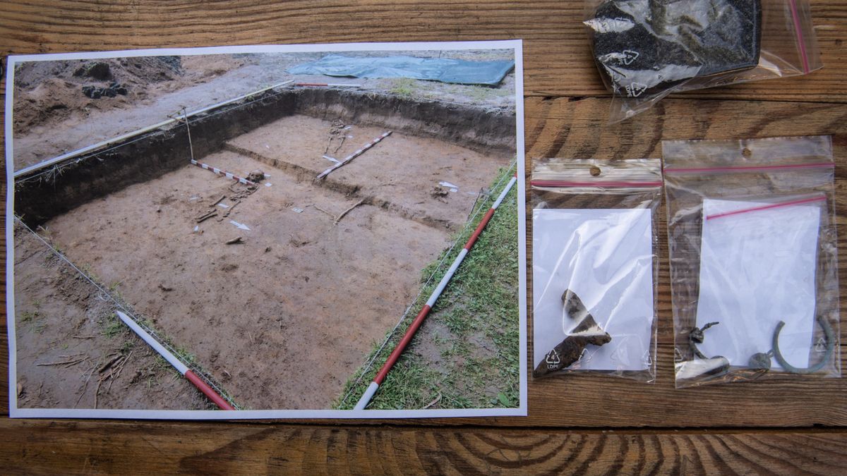 Miejsce konferencji prasowej dot. odkryć archeologicznych w Lublinie