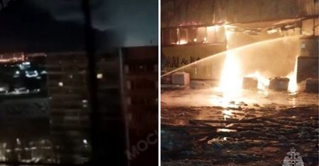 Łuna nad Moskwą. Wielki pożar całego kompleksu