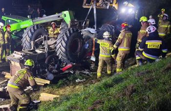 Traktor zmiażdżył kolegów. 17-latek nie miał uprawnień
