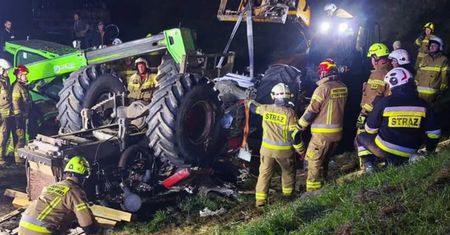 Traktor zmiażdżył kolegów. 17-latek nie miał uprawnień