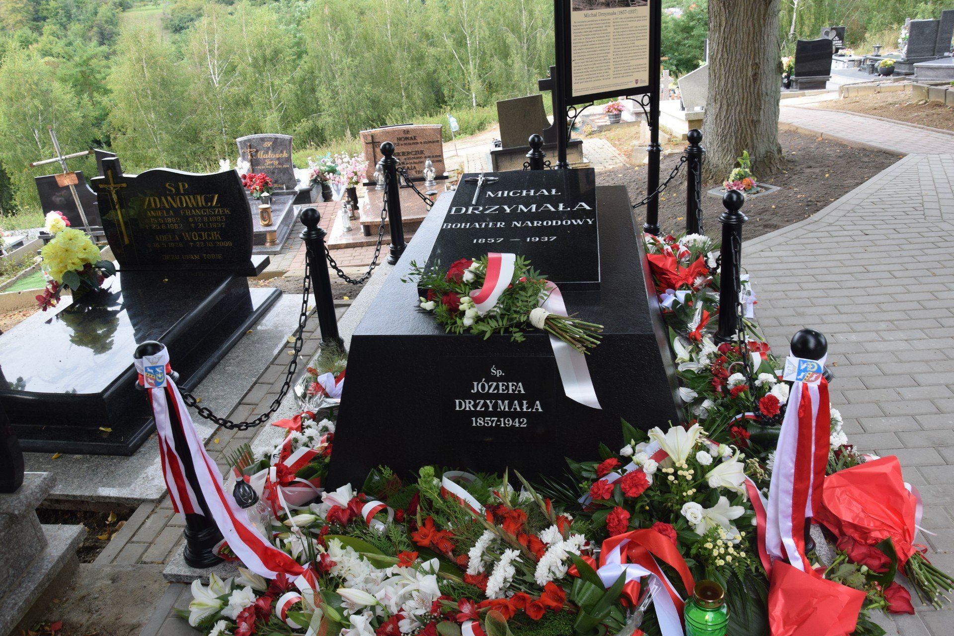 Tak wygląda grób Michała Drzymały po renowacji