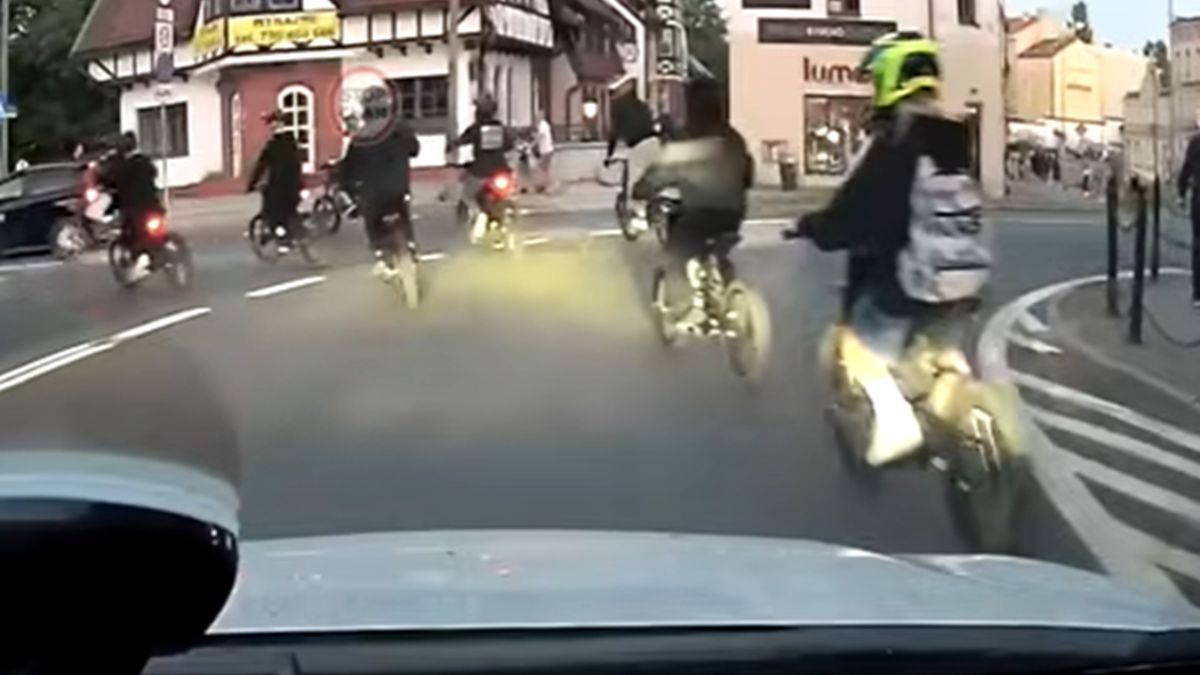 Nagrał rowery elektryczne w Olsztynie.