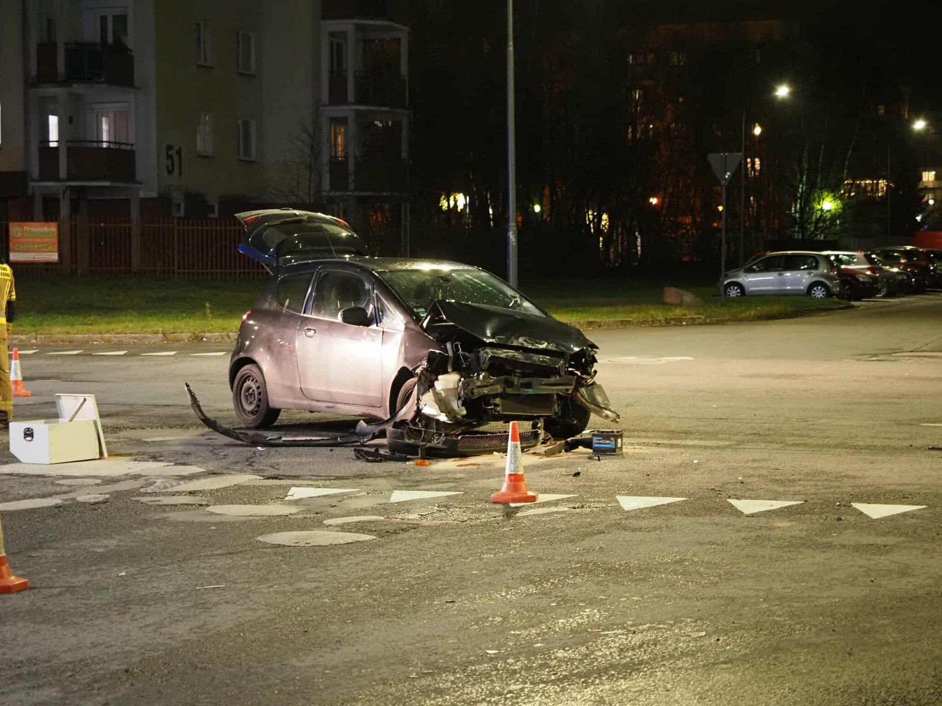 Wypadek na Janowie w Łodzi.