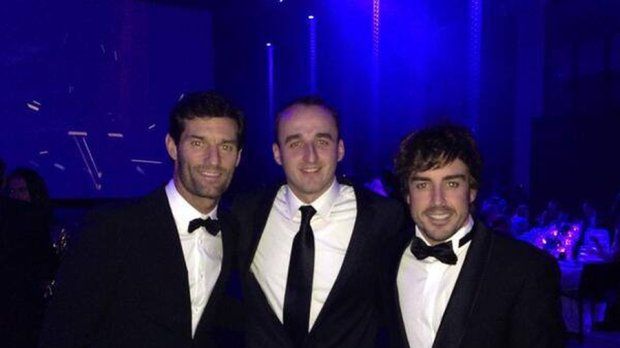 Mark Webber, Robert Kubica i Fernando Alonso