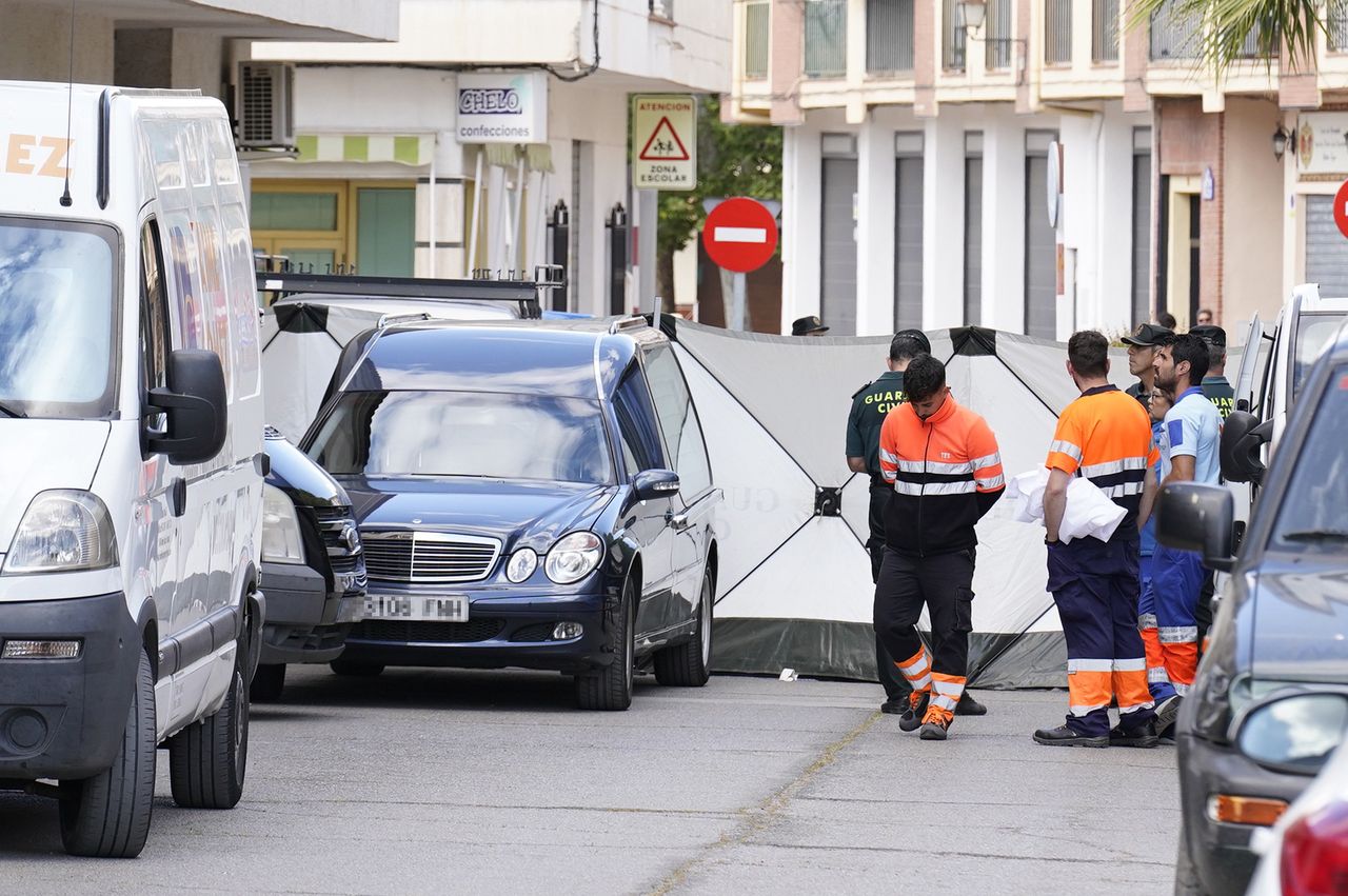 At the scene of the tragedy in Huetor Tajar