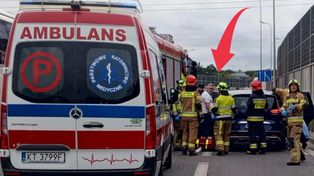 Niecodzienny poród w Łomiankach. Rodząca kobieta utknęła w korku