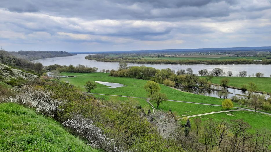 Góry Diabelce widok na Wisłę