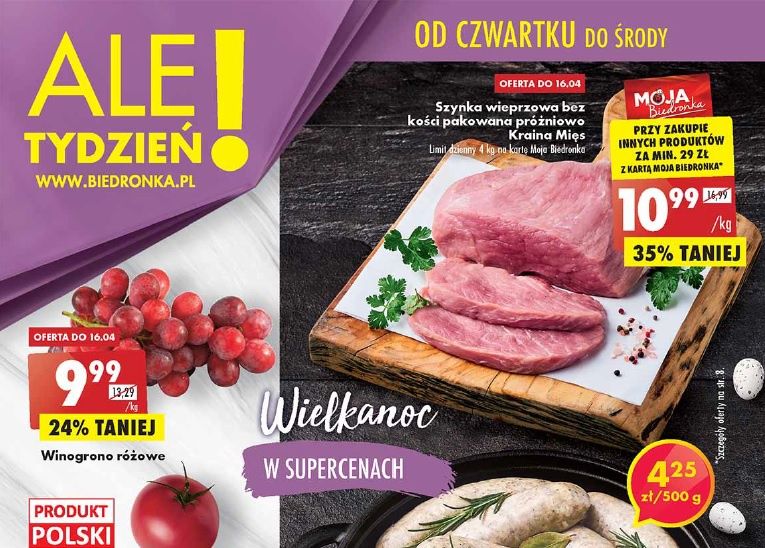 Biedronka nowa gazetka od 14.04. Promocje Biedronka od czwartku 14 kwietnia