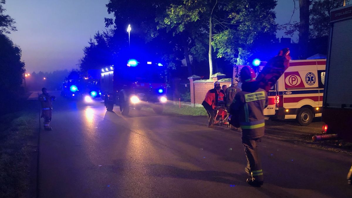 Na miejscu pożaru interweniowała straż pożarna