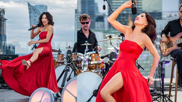 Justyna Steczkowska zagrała koncert na dachu