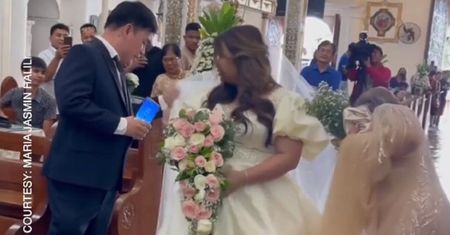 Nietypowy ślub na Filipinach. Kościół po kostki w wodzie