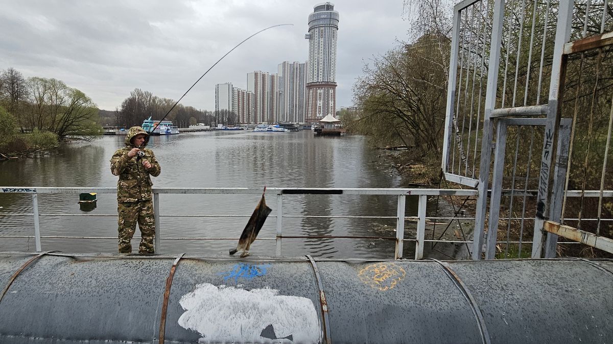 Russia Daily Life
KHIMKI, RUSSIA - APRIL 14: (RUSSIA OUT) A man in a camouflage clothing catches garbage while fishing in the river April 14, 2024,in Khimki, outside Moscow, Russia.  (Photo by Contributor/Getty Images)
Contributor