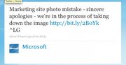 Microsoft przeprasza na Twitterze za foto-wpadkę